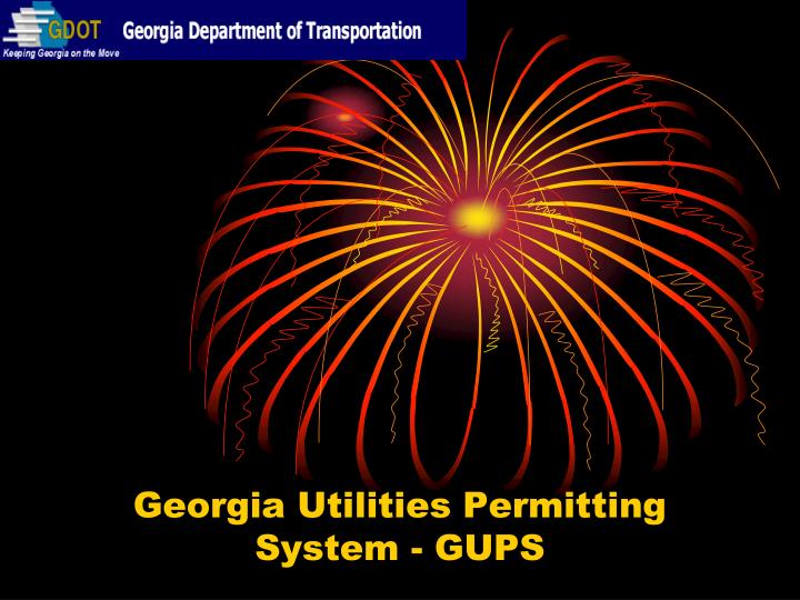 georgia utilities permitting system gups