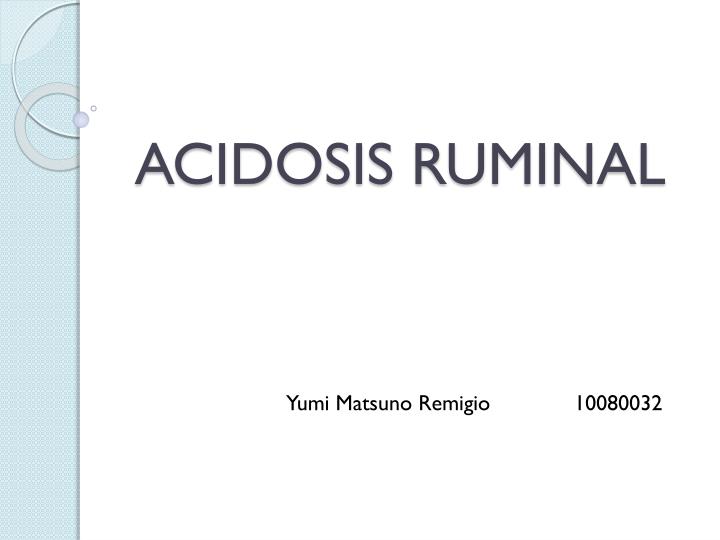 acidosis ruminal