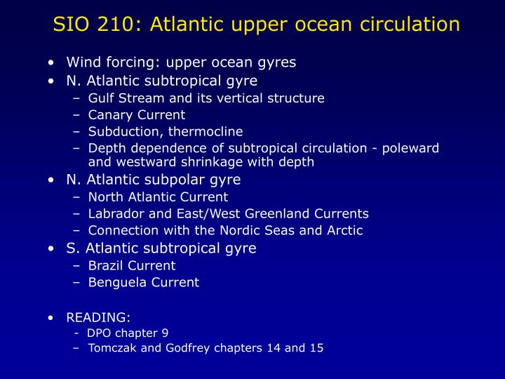 sio 210 atlantic upper ocean circulation