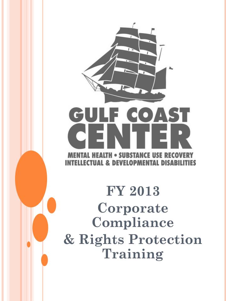 fy 2013 corporate compliance rights protection training