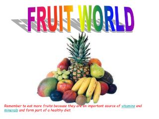 FRUIT WORLD