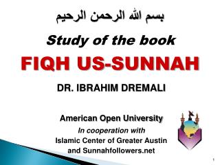 American Open University In cooperation with Islamic Center of Greater Austin