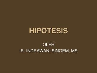 hipotesis