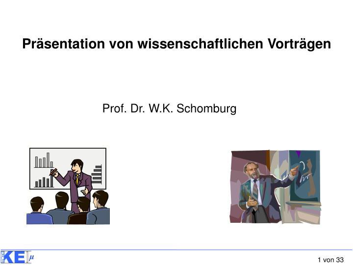 pr sentation von wissenschaftlichen vortr gen