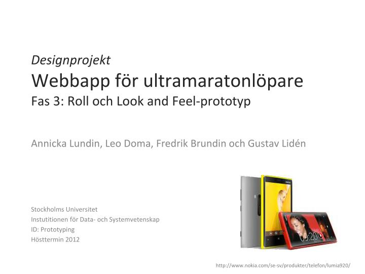 designprojekt webbapp f r ultramaratonl pare fas 3 roll och look and feel prototyp