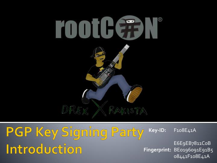 pgp key signing party introduction