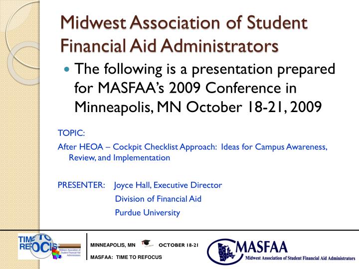 midwest association of student financial aid administrators