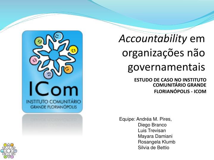 estudo de caso no instituto comunit rio grande florian polis icom