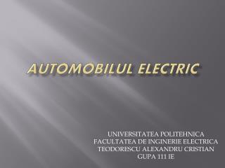 automobilul electric