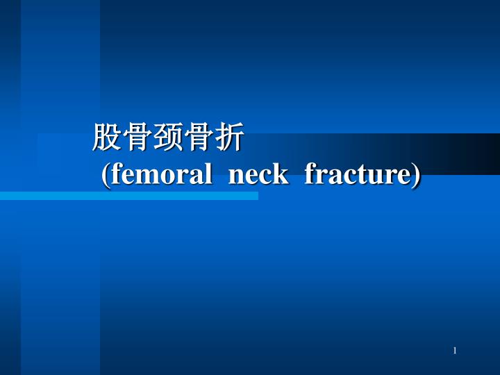 femoral neck fracture