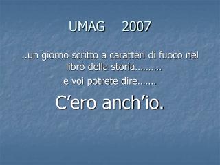 umag 2007