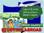 STUDYING ABROAD - slide 1