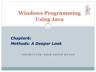 Windows Programming Using Java