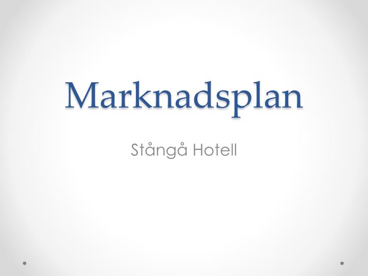 marknadsplan