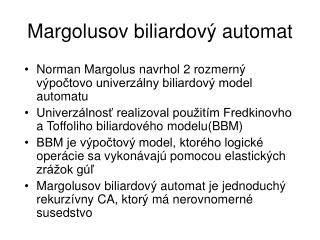 margolusov biliardov automat