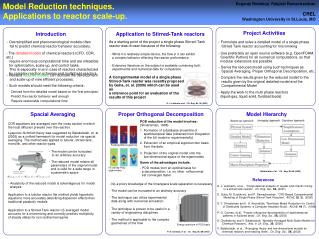 Model Reduction techniques. Applications to reactor scale-up.