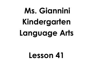 Ms. Giannini