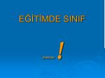 EĞİTİMDE SINIF YÖNETİMİ ! - slide 1