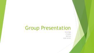 Group Presentation