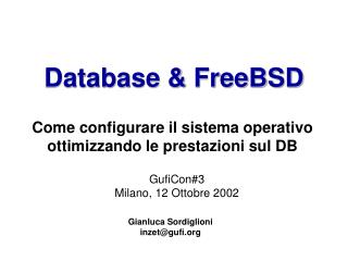 database freebsd