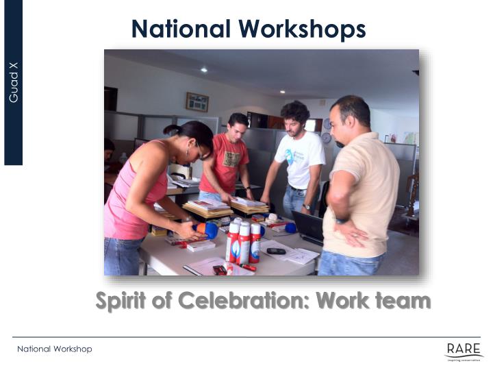 national workshops