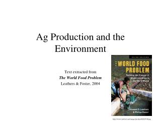 Ag Production and the Environment
