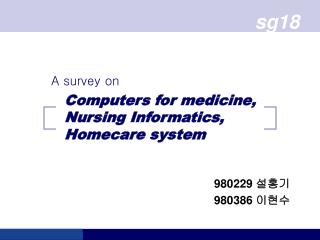 computers for medicine nursing informatics homecare system