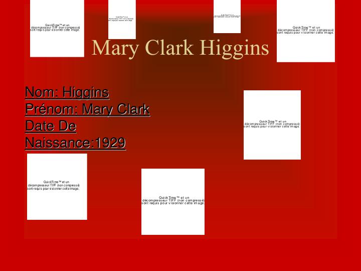 mary clark higgins