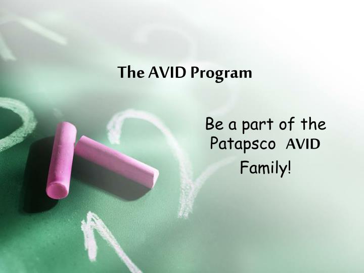 the avid program