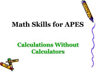 Math Skills for APES