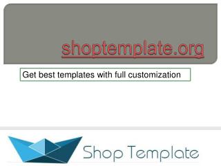 shop template