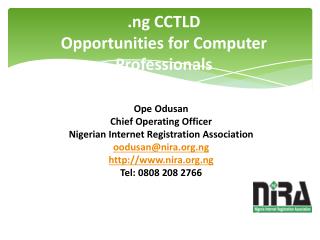 .ng CCTLD Opportunities for Computer Professionals