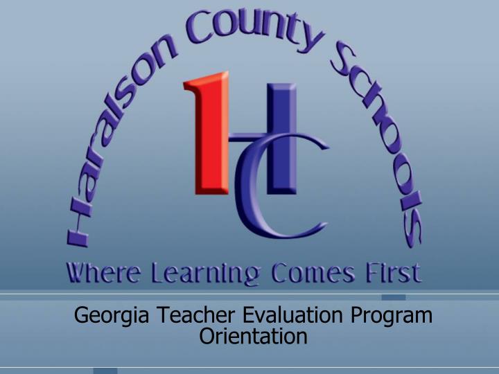 georgia teacher evaluation program orientation