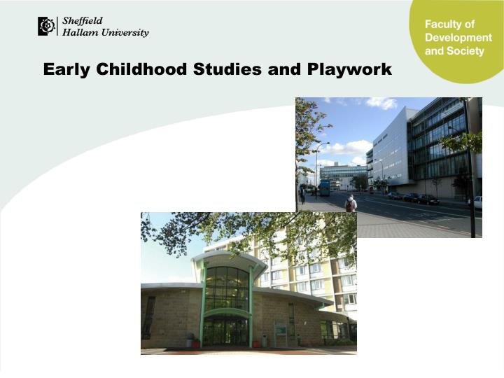 early childhood studies and playwork