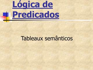 l gica de predicados