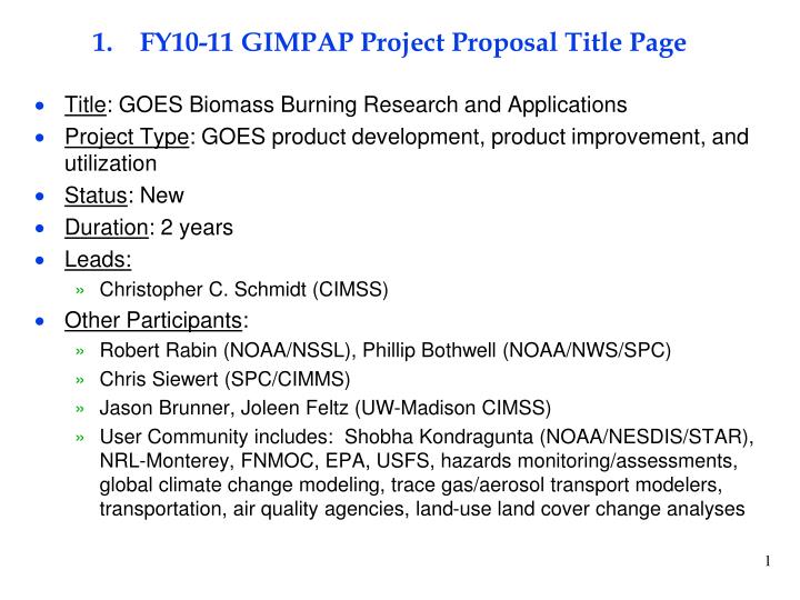 fy10 11 gimpap project proposal title page