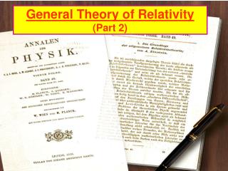General Theory of Relativity (Part 2)