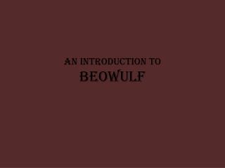 An Introduction to Beowulf