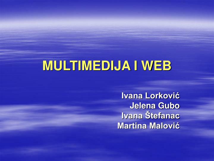 multimedija i web