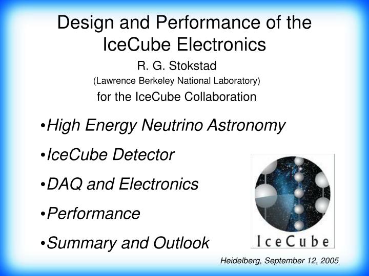 design and performance of the icecube electronics
