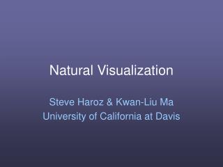 Natural Visualization