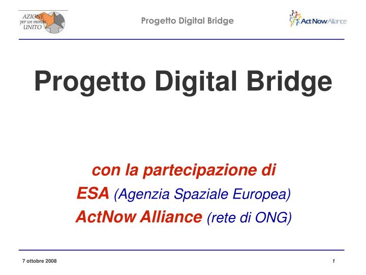 progetto digital bridge