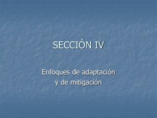 secci n iv