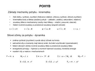 pohyb