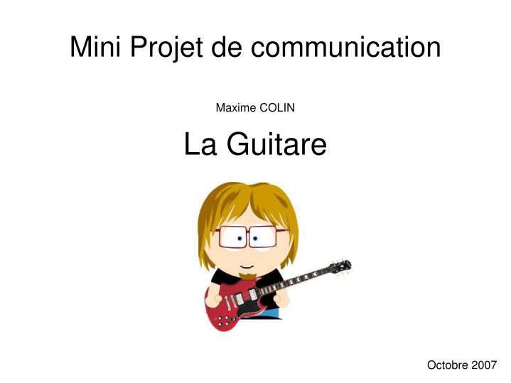 mini projet de communication