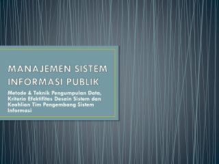 PPT - SISTEM PENGENDALIAN MANAJEMEN SEKTOR PUBLIK PowerPoint ...