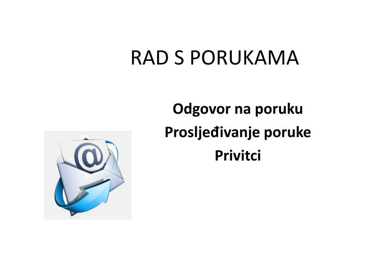 rad s porukama