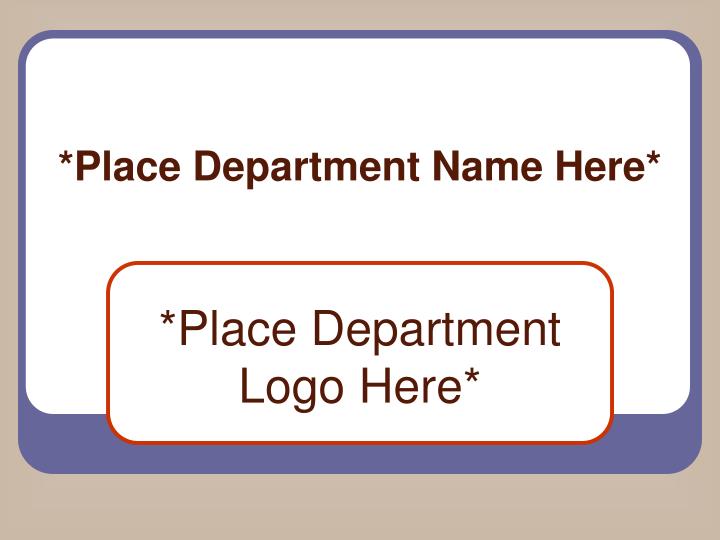 place department name here