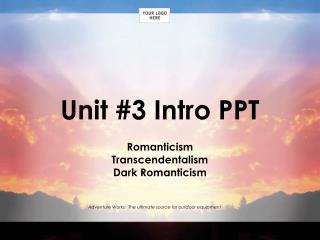 Unit #3 Intro PPT