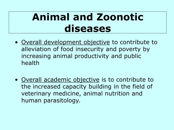 animal and zoonotic diseases